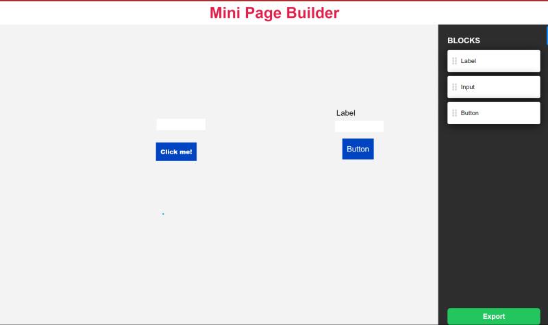 Mini-Page Builder App